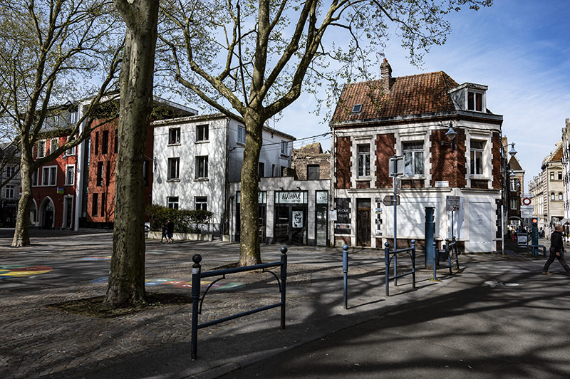 Houses at the square in Arras