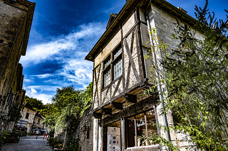 Half-timbered houses and alleys