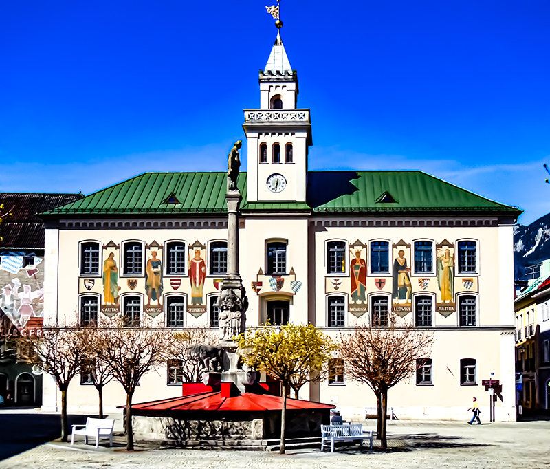 The historic Town Hall of Bad Reichenhall