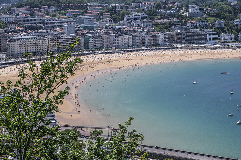 Beach promenade in San Sebastián