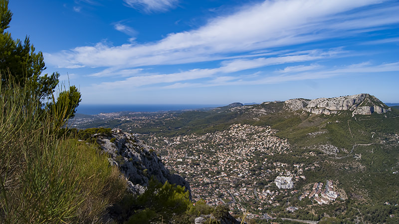 View over the harbor of Toulon