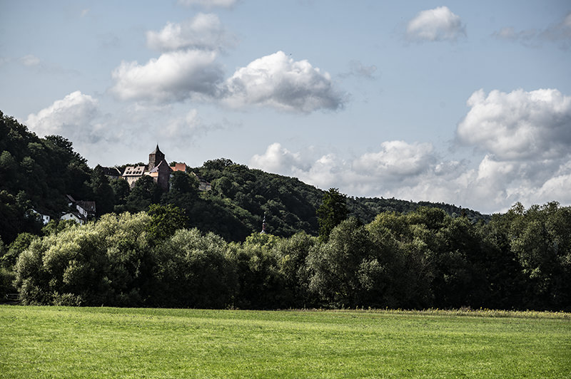Distant view of Rothenfels Castle