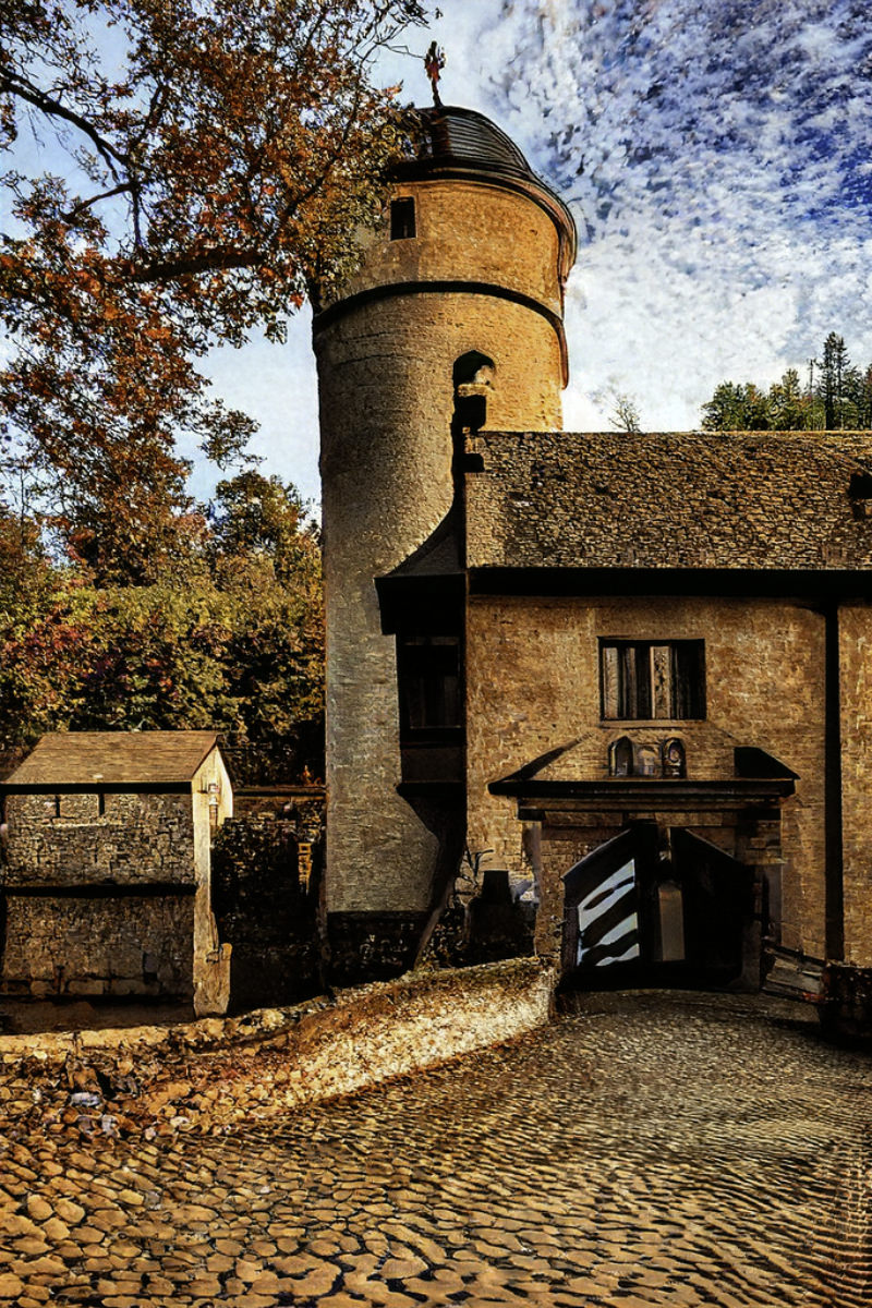 The castle entrance