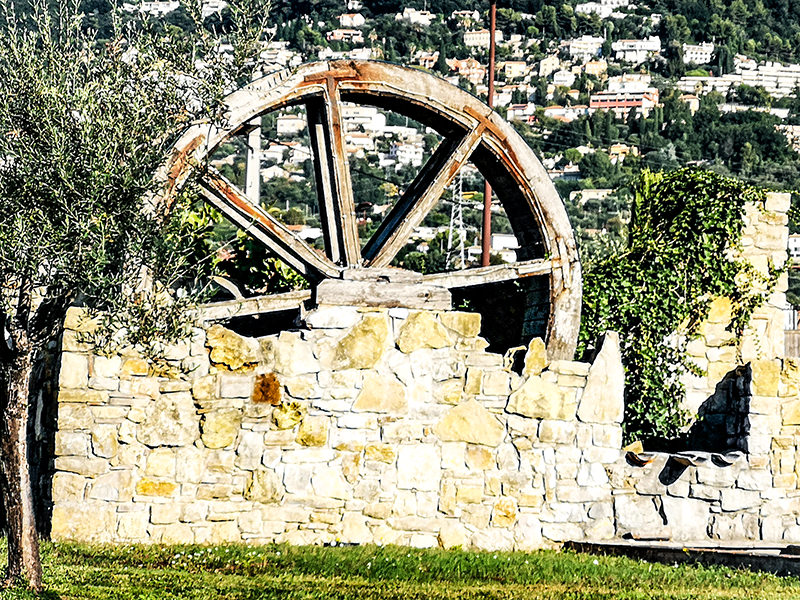 Historic Grasse wall waterwheel | © Bert Schwarz 2019
