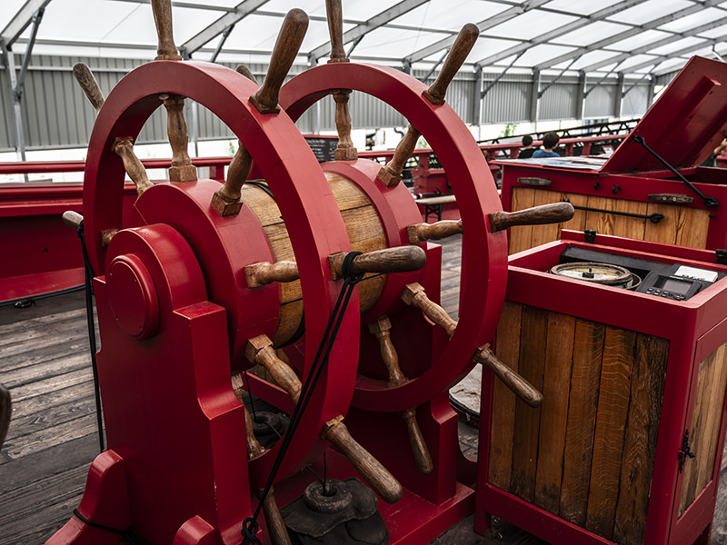 L'Hermione rudder | © Bert Schwarz 2023