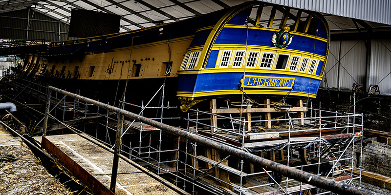 Replica of the frigate Hermione
