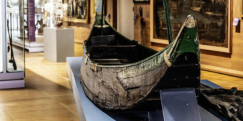 Fishing boat in the Musee Basque